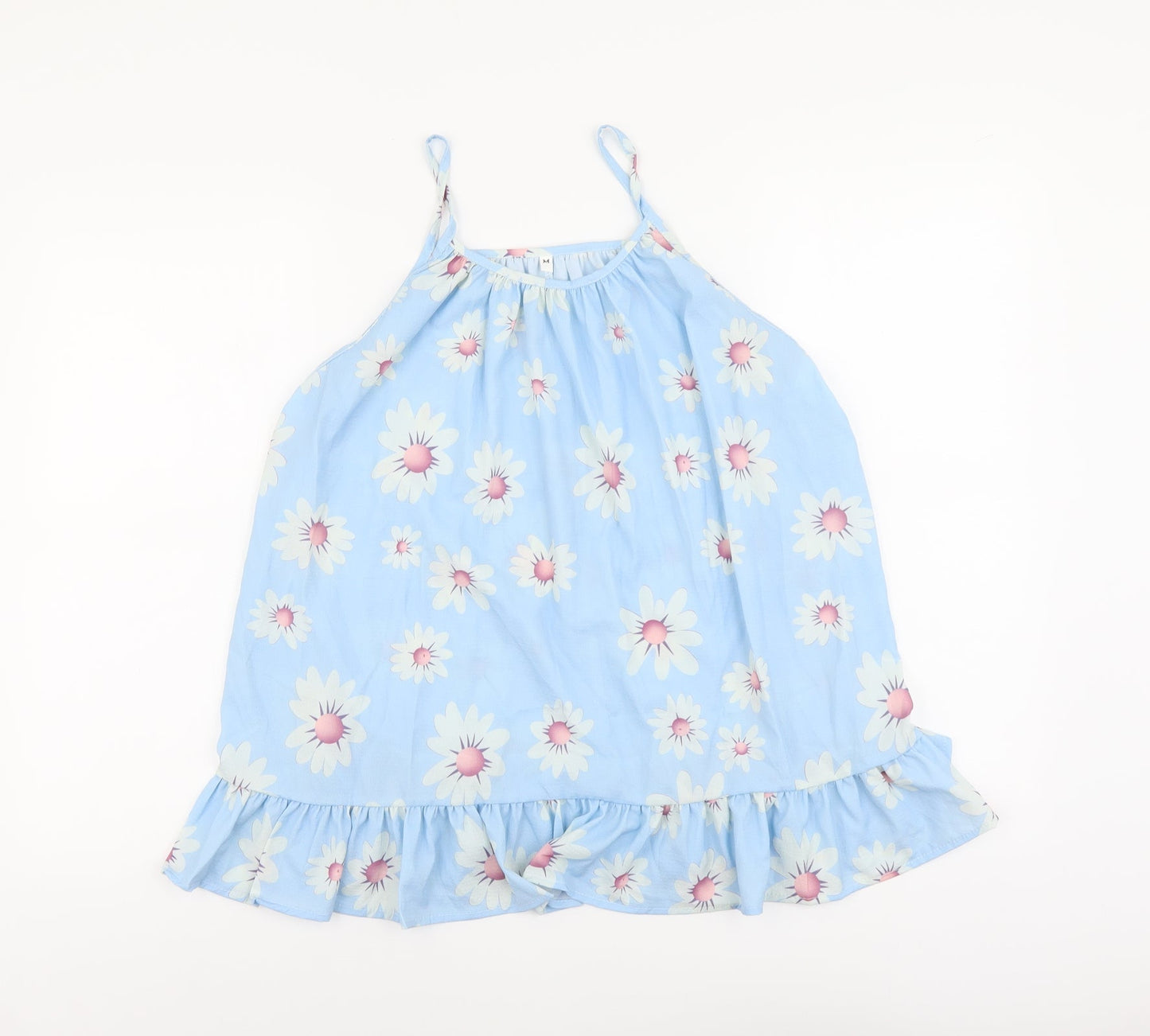 SheIn Womens Blue Floral Polyester Camisole Tank Size M Scoop Neck