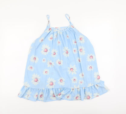 SheIn Womens Blue Floral Polyester Camisole Tank Size M Scoop Neck