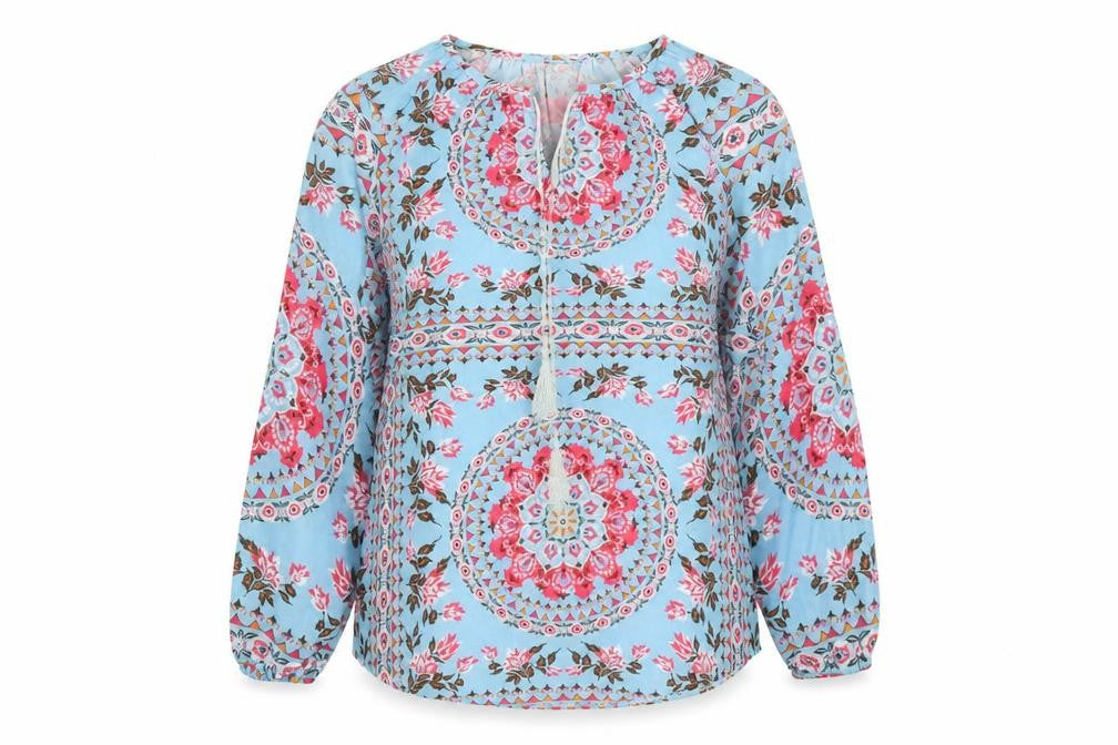 Womens UK Size M SheIn Blue Basic Blouse