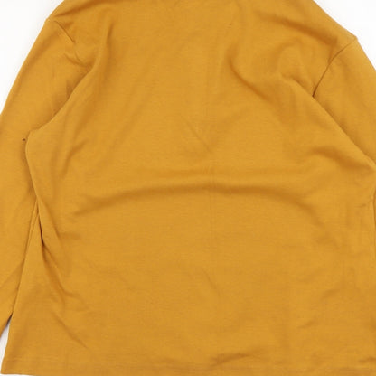 Volene Herman Womens Brown Cotton Basic Blouse Size L Collared