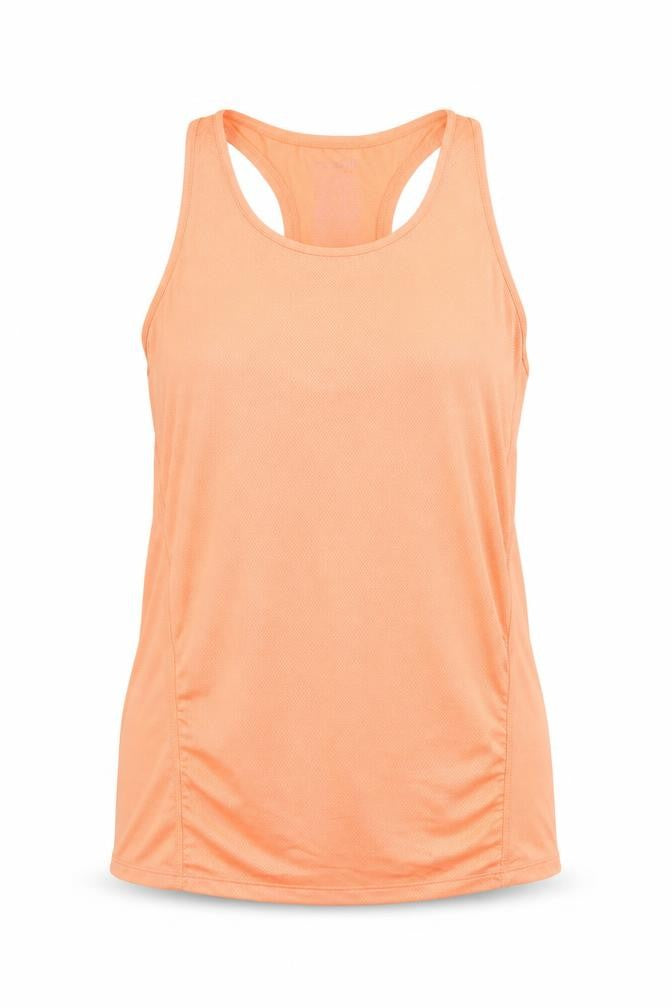 Primark Womens Orange Polyester Basic Tank Size L Scoop Neck Pullover - Racerback