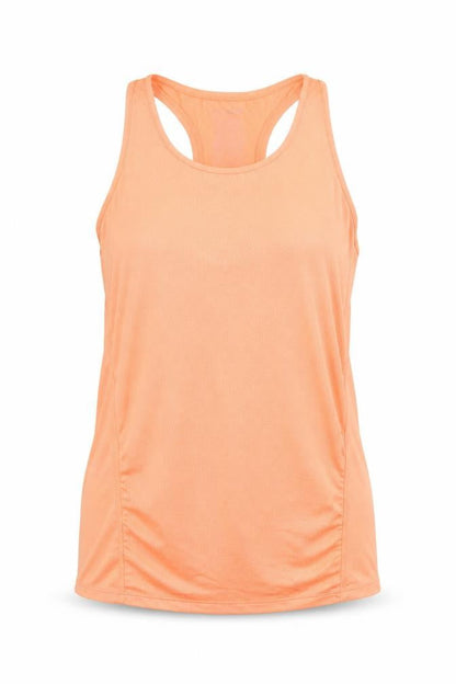 Primark Womens Orange Polyester Basic Tank Size L Scoop Neck Pullover - Racerback
