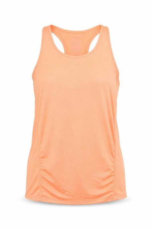 Primark Womens Orange Polyester Basic Tank Size L Scoop Neck Pullover - Racerback