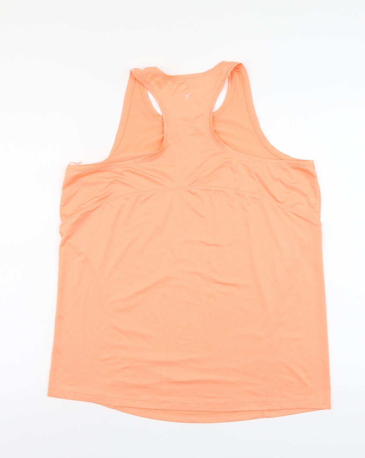 Primark Womens Orange Polyester Basic Tank Size L Scoop Neck Pullover - Racerback