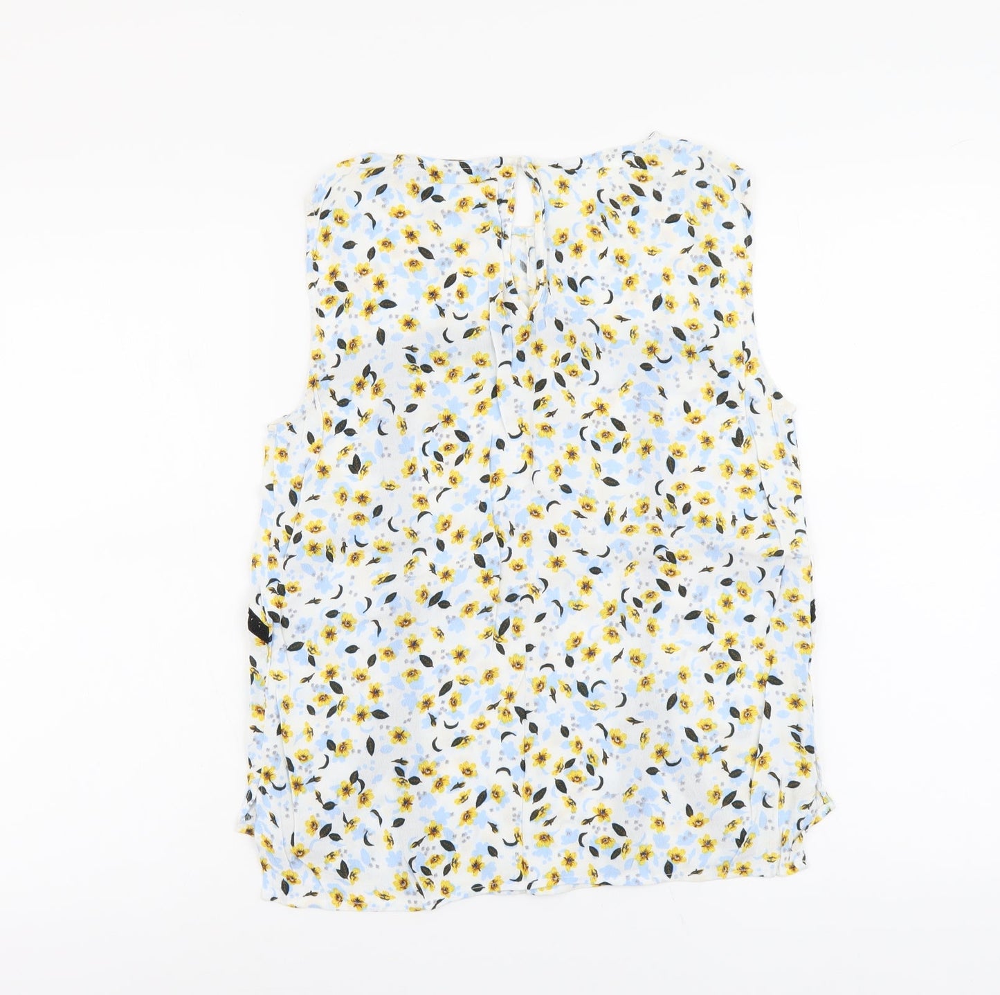 Womens UK Size S Zara Blue Basic Tank