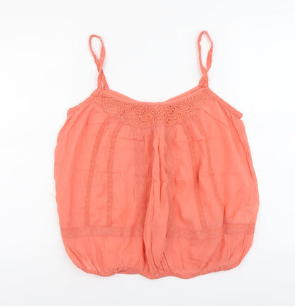 Womens UK Size 10 River Island Orange Camisole Tank