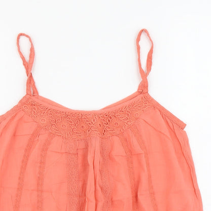 Womens UK Size 10 River Island Orange Camisole Tank