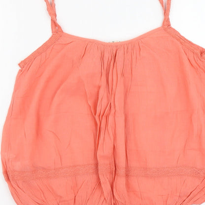 Womens UK Size 10 River Island Orange Camisole Tank