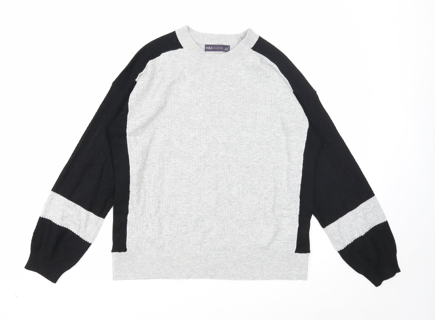 Womens UK Size M Marks and Spencer Grey Pullover Jumper