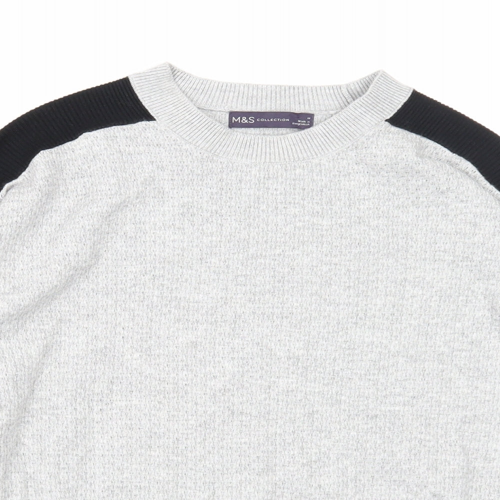 Womens UK Size M Marks and Spencer Grey Pullover Jumper