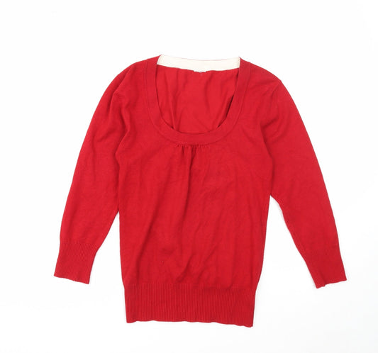 Womens UK Size 10 New Look Red Pullover Jumper