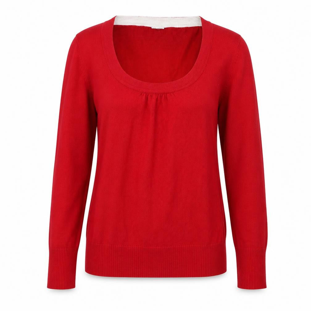 Womens UK Size 10 New Look Red Pullover Jumper