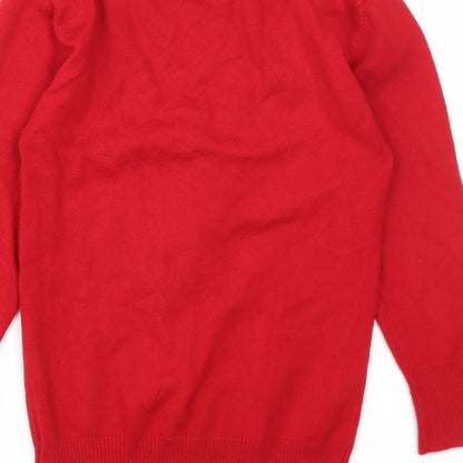 Womens UK Size 10 New Look Red Pullover Jumper