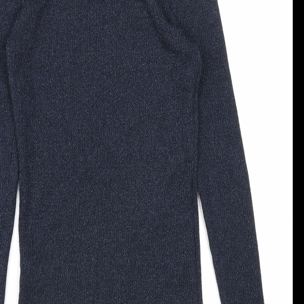 Womens UK Size 10 Warehouse Blue Pullover Jumper