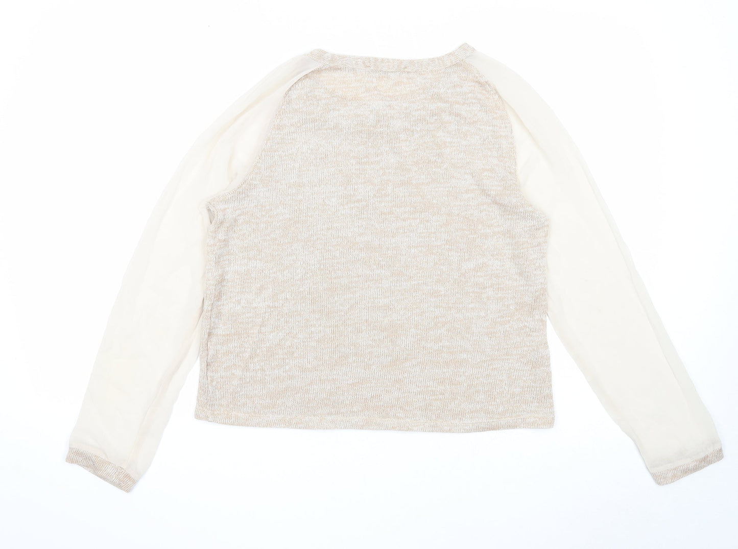 Womens UK Size 10 Atmosphere Beige Pullover Jumper