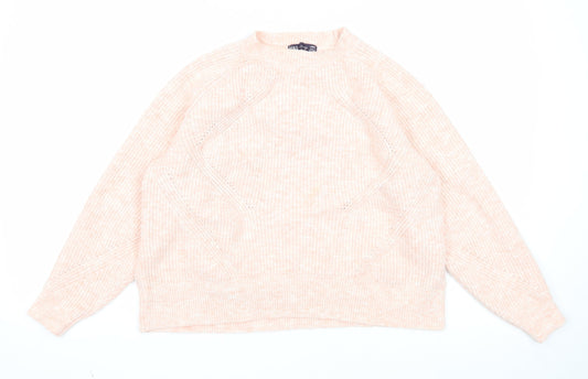 Womens UK Size L Garfield & Marks Pink Pullover Jumper