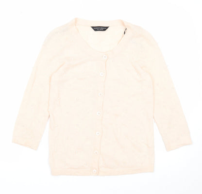Womens UK Size 8 Dorothy Perkins Pink Cardigan Jumper
