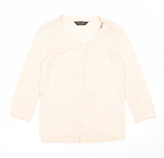 Womens UK Size 8 Dorothy Perkins Pink Cardigan Jumper