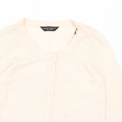 Womens UK Size 8 Dorothy Perkins Pink Cardigan Jumper