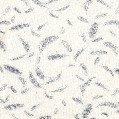 George Womens Beige Round Neck Geometric Polyester Pullover Jumper Size 12 - Feather Print