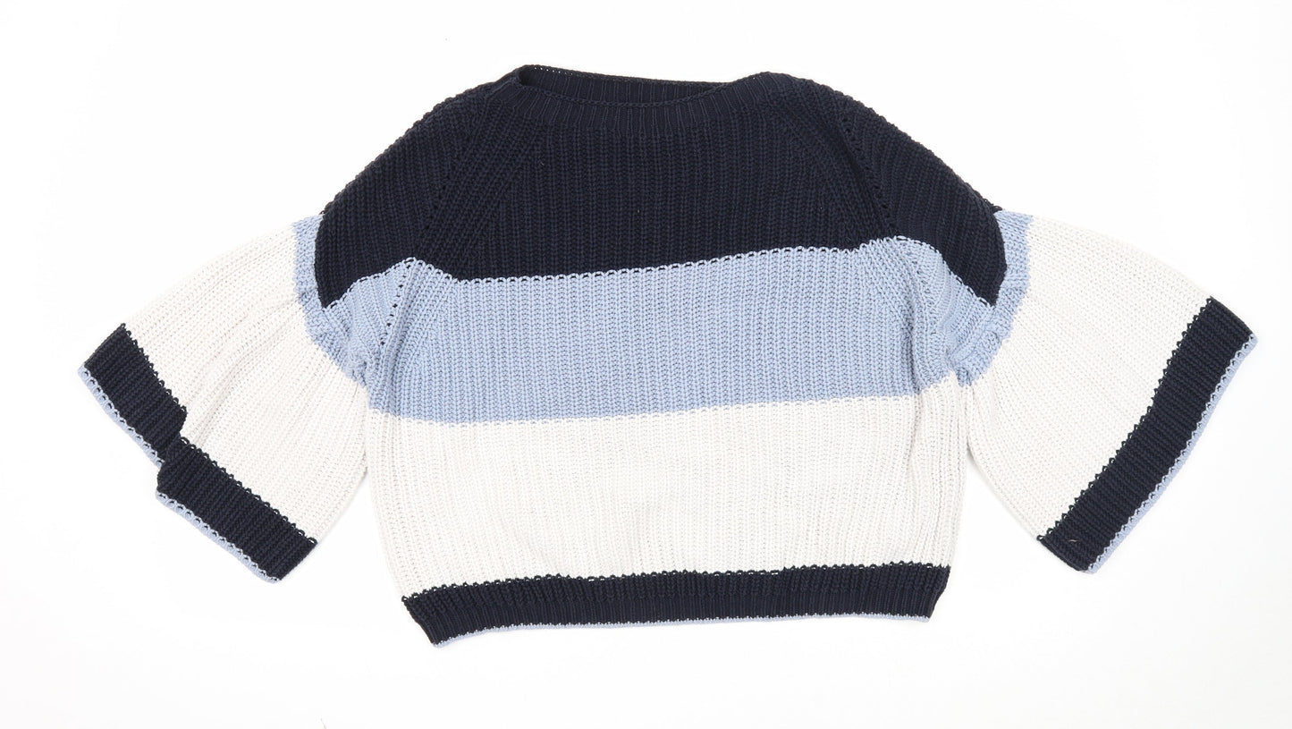 Womens UK Size M Marks and Spencer Blue Pullover Jumper