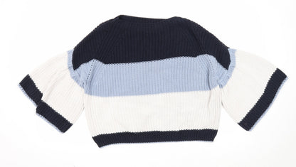 Womens UK Size M Marks and Spencer Blue Pullover Jumper