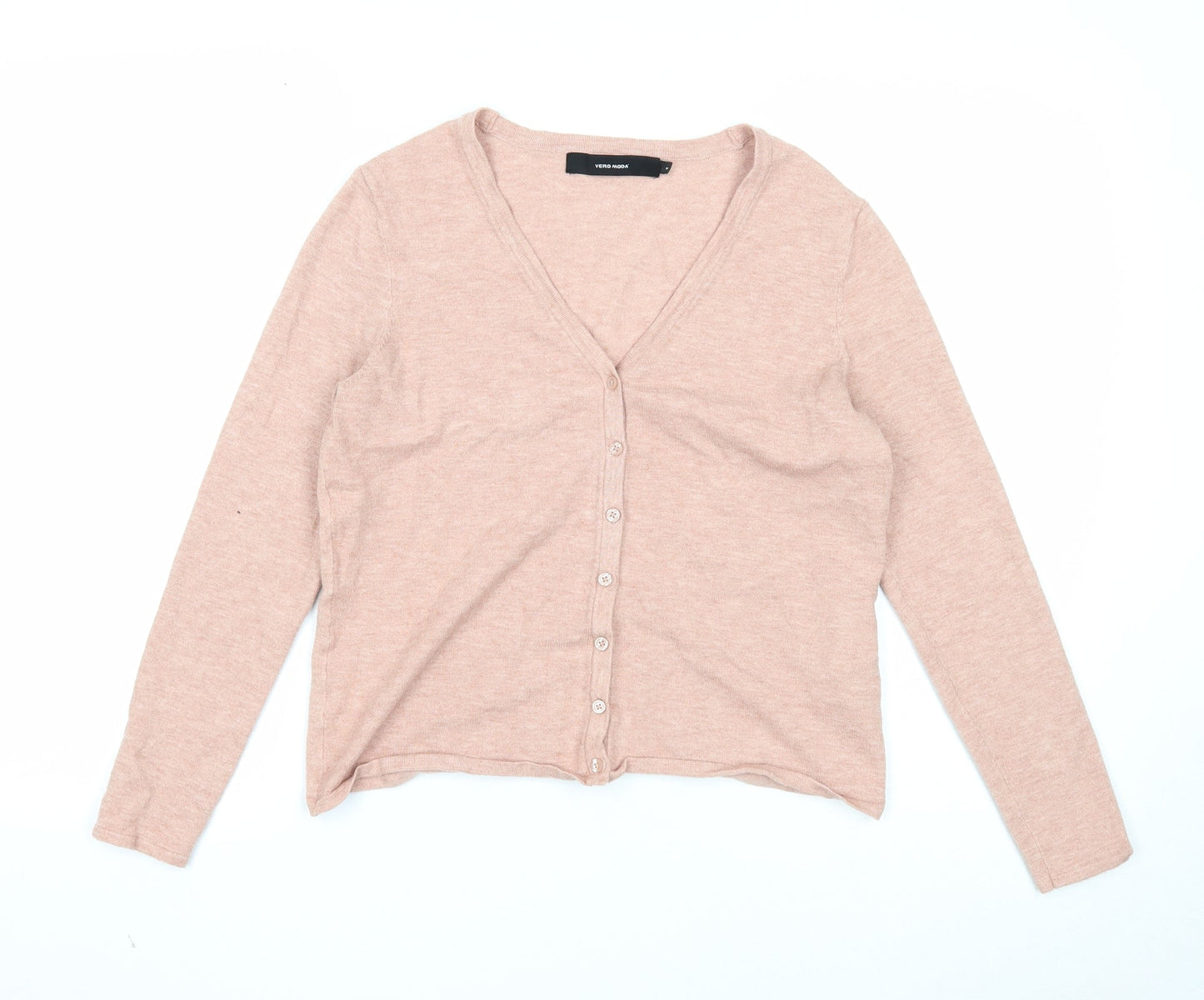Womens UK Size M VERO MODA Pink Cardigan Jumper