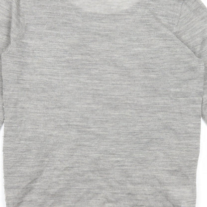 Womens UK Size S Mango Grey Pullover Jumper