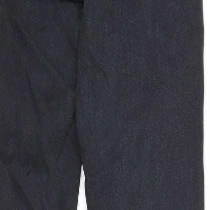 Topshop Womens Black Cotton Skinny Jeans Size 28 in Regular Zip