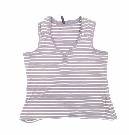 Womens UK Size 16 Marks and Spencer Purple Basic Tank