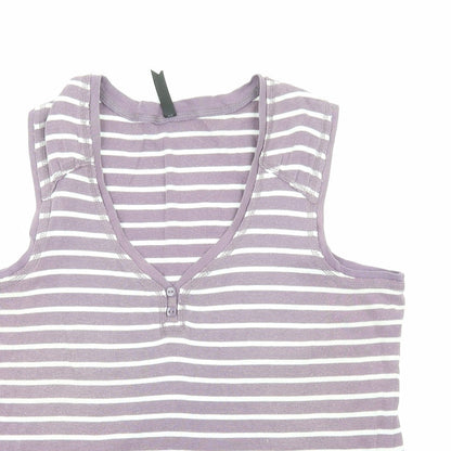 Womens UK Size 16 Marks and Spencer Purple Basic Tank