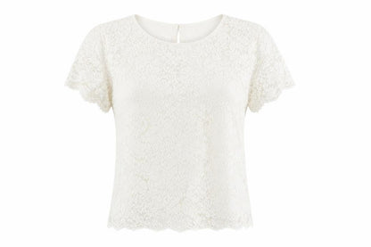 Womens UK Size L Oasis White Basic T-Shirt