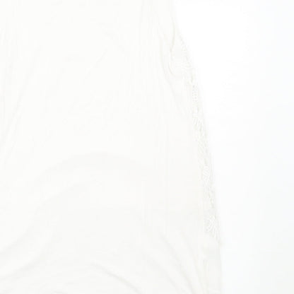 Womens UK Size M Per Una White Basic Tank
