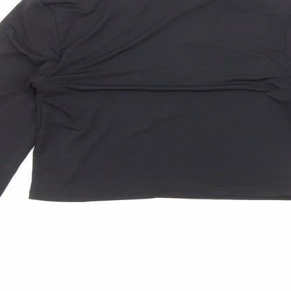 Womens UK Size S H&M Black Cropped T-Shirt