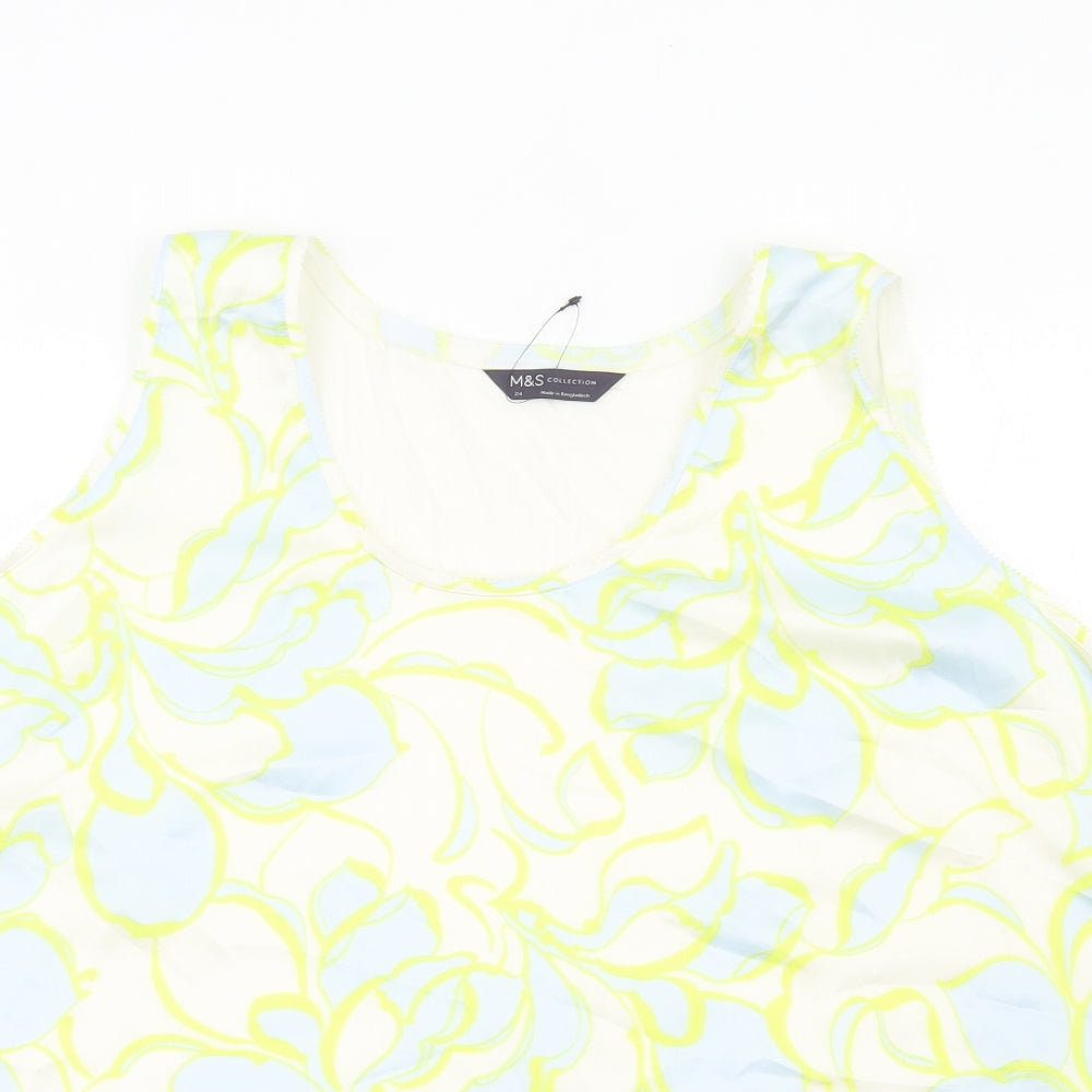 Womens UK Size 24 Marks and Spencer Multicoloured Basic Tank