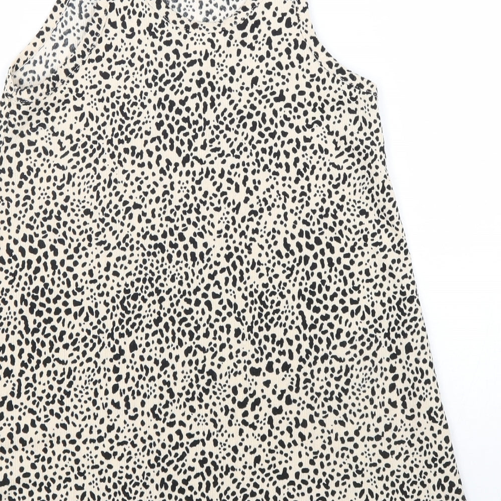 Womens UK Size 8 Zara Beige Camisole Tank