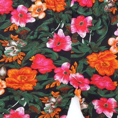 35th 10th Womens Multicoloured Floral Viscose Bermuda Shorts Size XS L6 in Regular Hook & Loop