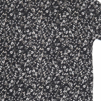 Womens UK Size XS Divided Black Kimono Blouse