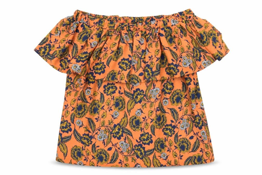 Womens UK Size 8 Peacocks Orange Basic Blouse