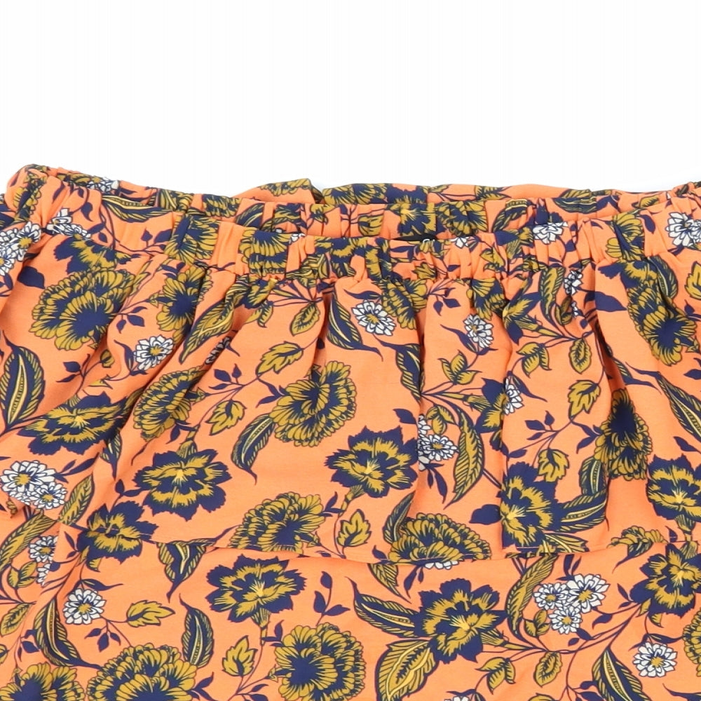 Womens UK Size 8 Peacocks Orange Basic Blouse