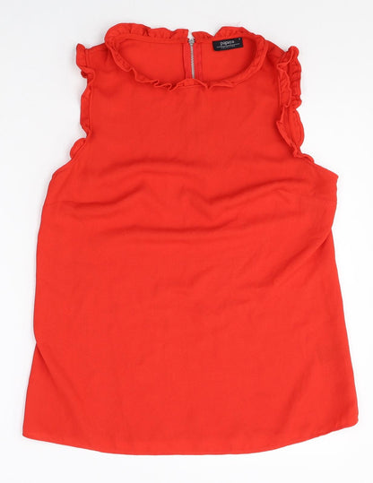 Womens UK Size 10 Papaya Red Basic Tank