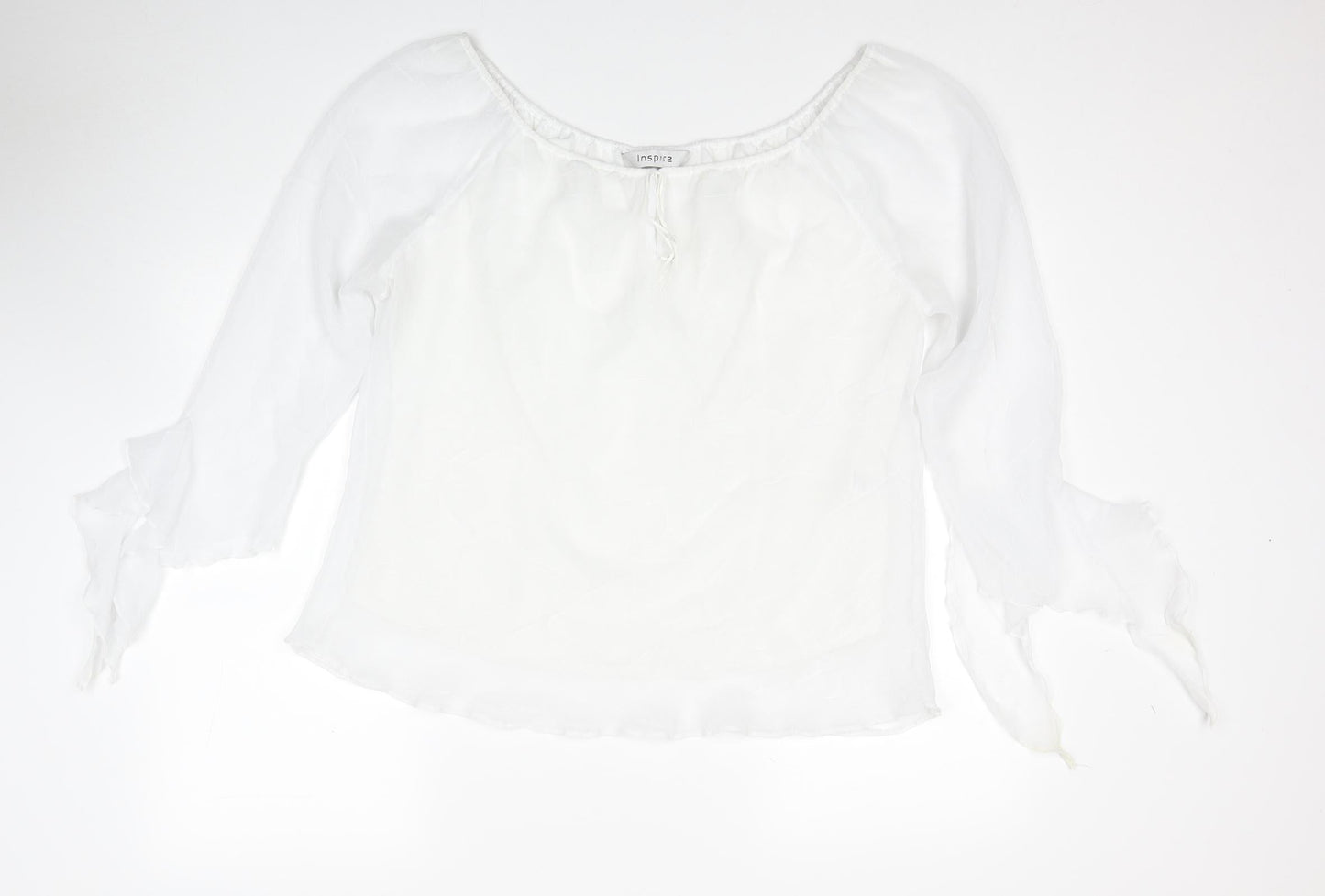 Womens UK Size 16 Inspire White Basic Blouse