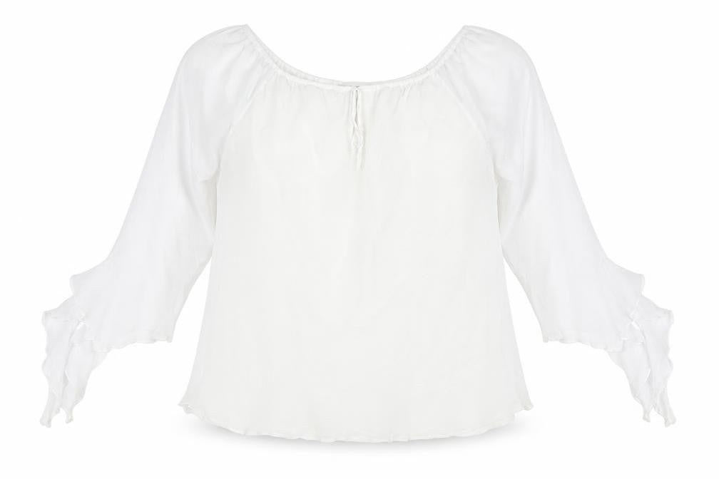 Womens UK Size 16 Inspire White Basic Blouse