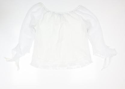 Womens UK Size 16 Inspire White Basic Blouse