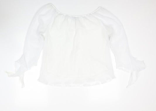 Womens UK Size 16 Inspire White Basic Blouse