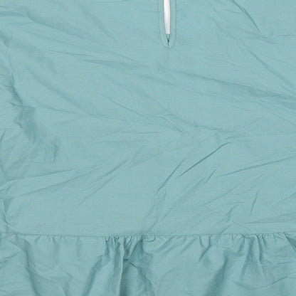 Womens UK Size 16 Marks and Spencer Blue Basic Blouse