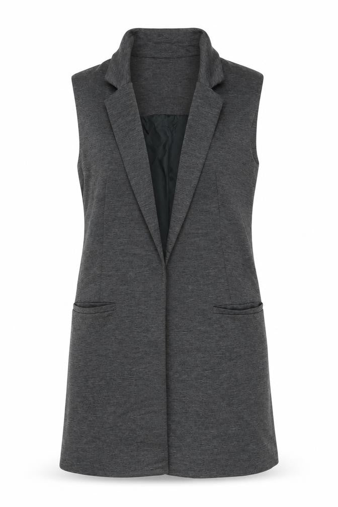 Womens UK Size 8 Miss Selfridge Grey Gilet