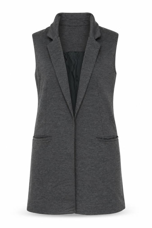Womens UK Size 8 Miss Selfridge Grey Gilet