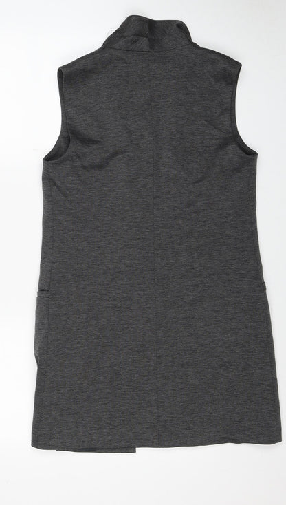 Womens UK Size 8 Miss Selfridge Grey Gilet