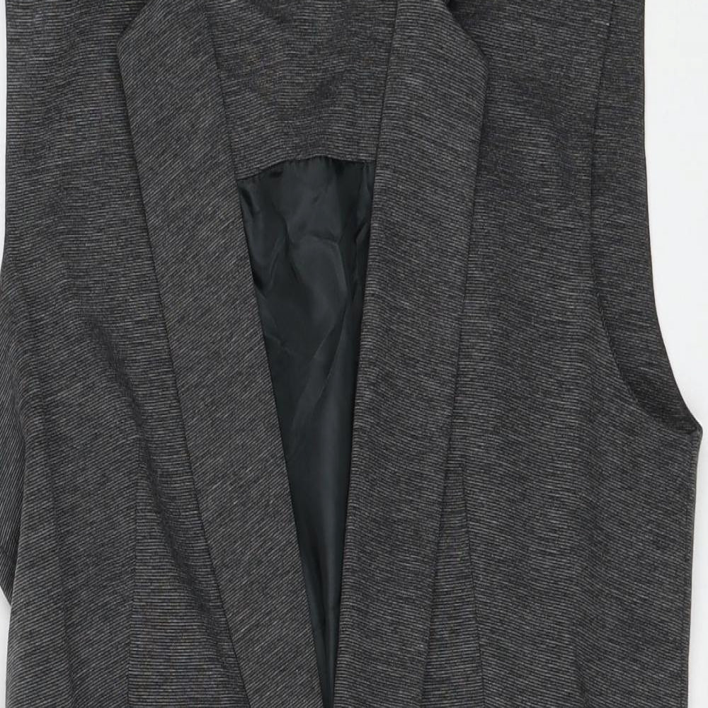 Womens UK Size 8 Miss Selfridge Grey Gilet